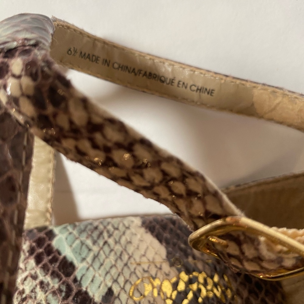 Massimo wedge Python sandals - Picture 7 of 8